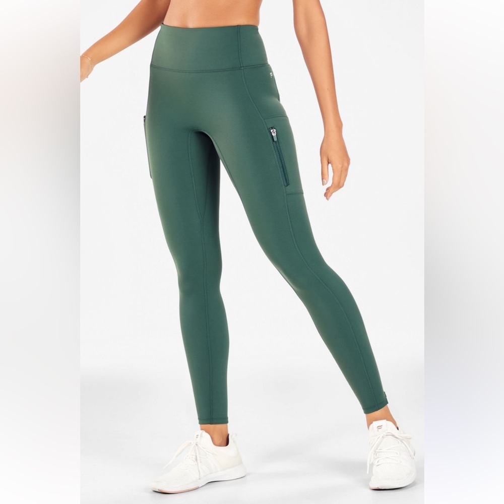 Fabletics Motion 365 High Waist Green‎ Utility Leggings. Size XXS (750OW)